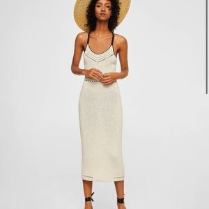 MANGO Ecru Crochet dress Malibu
